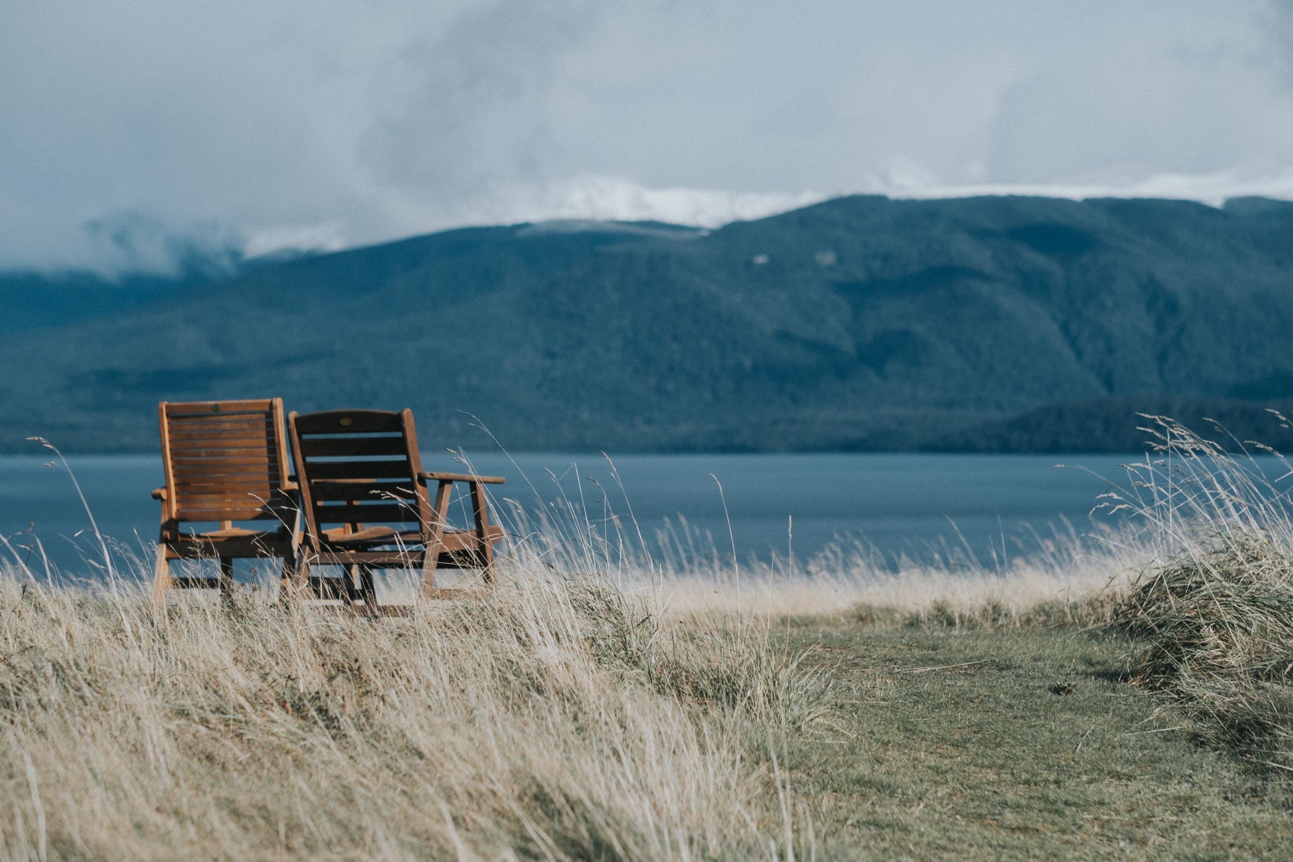 two chairs in Te Anau Lodge, Te Anau, New Zealand