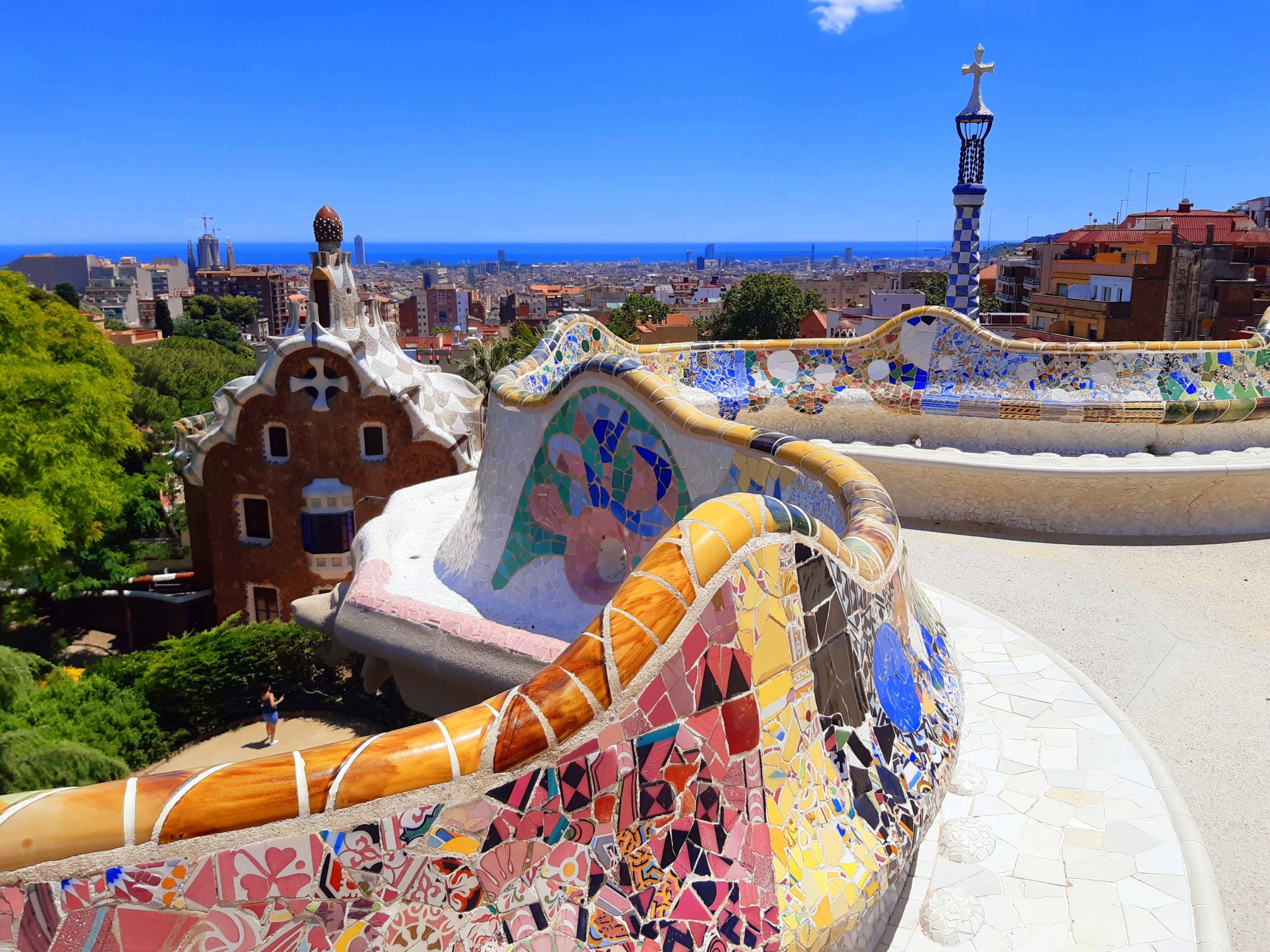 Park Guell  in barcelona spain 