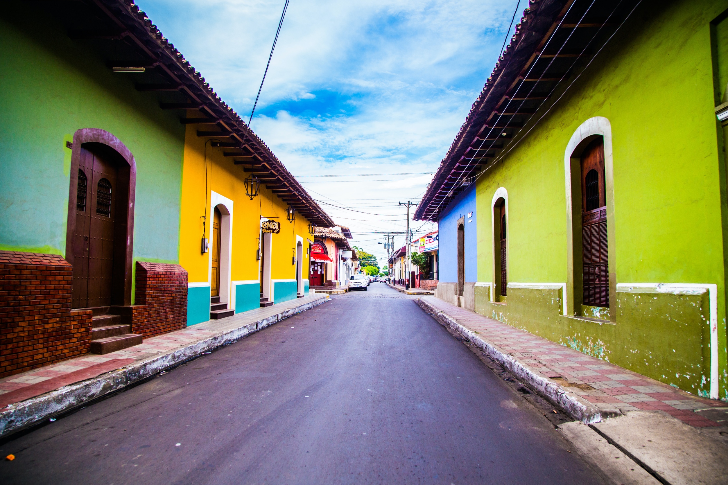 Colorful buildings line the streets and are just one of the many things to do in Nicaragua.